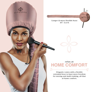 Eleganty Soft Bonnet Hood Hairdryer Attachment - (Rose Gold)